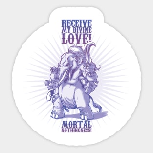 Receive my divine love! Sticker